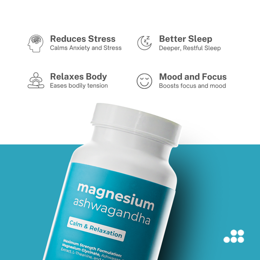 Magnesium + Ashwagandha Calm and Relaxation Stress and Anxiety