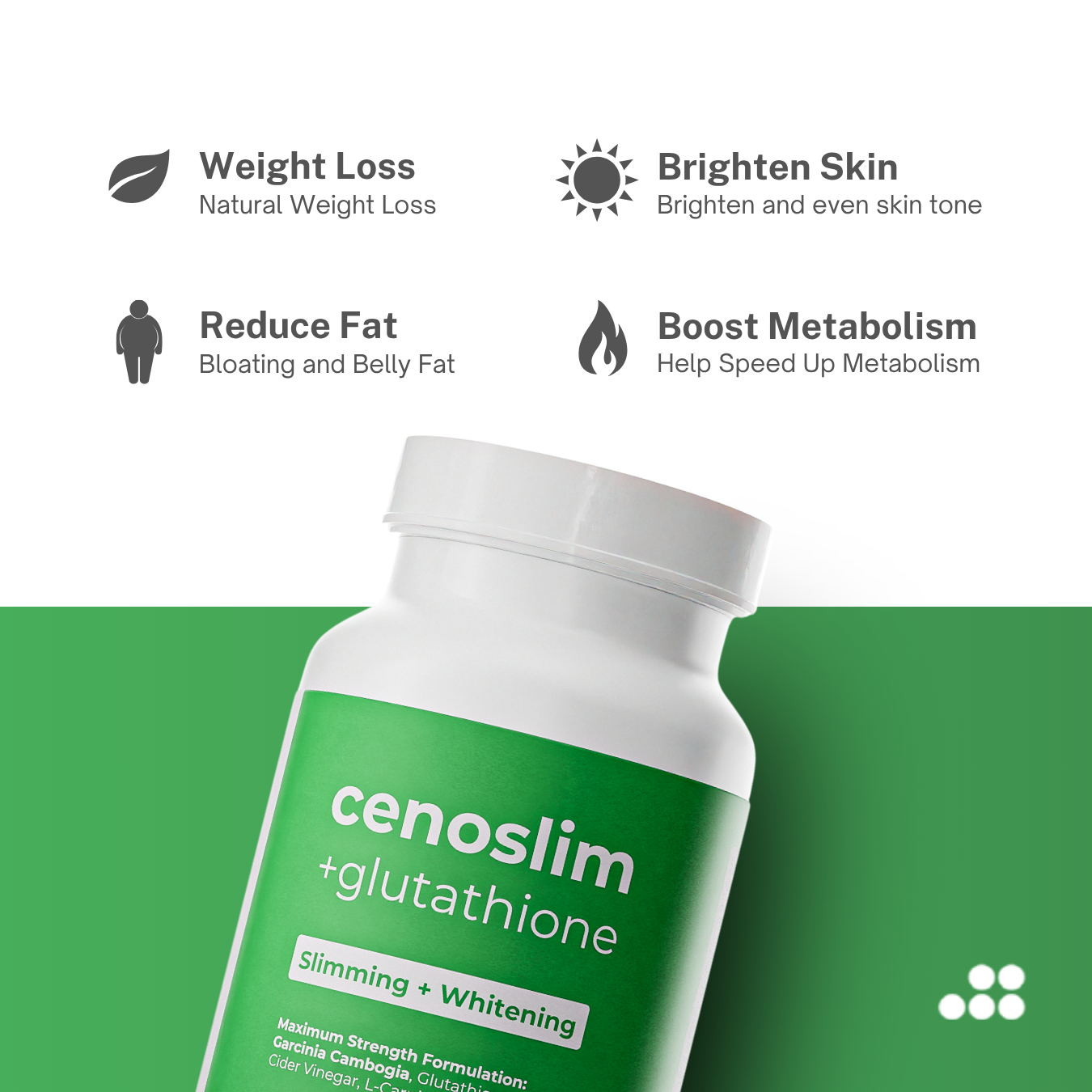 Cenoslim Slimming + Whitening Garcinia Cambogia with Glutathione
