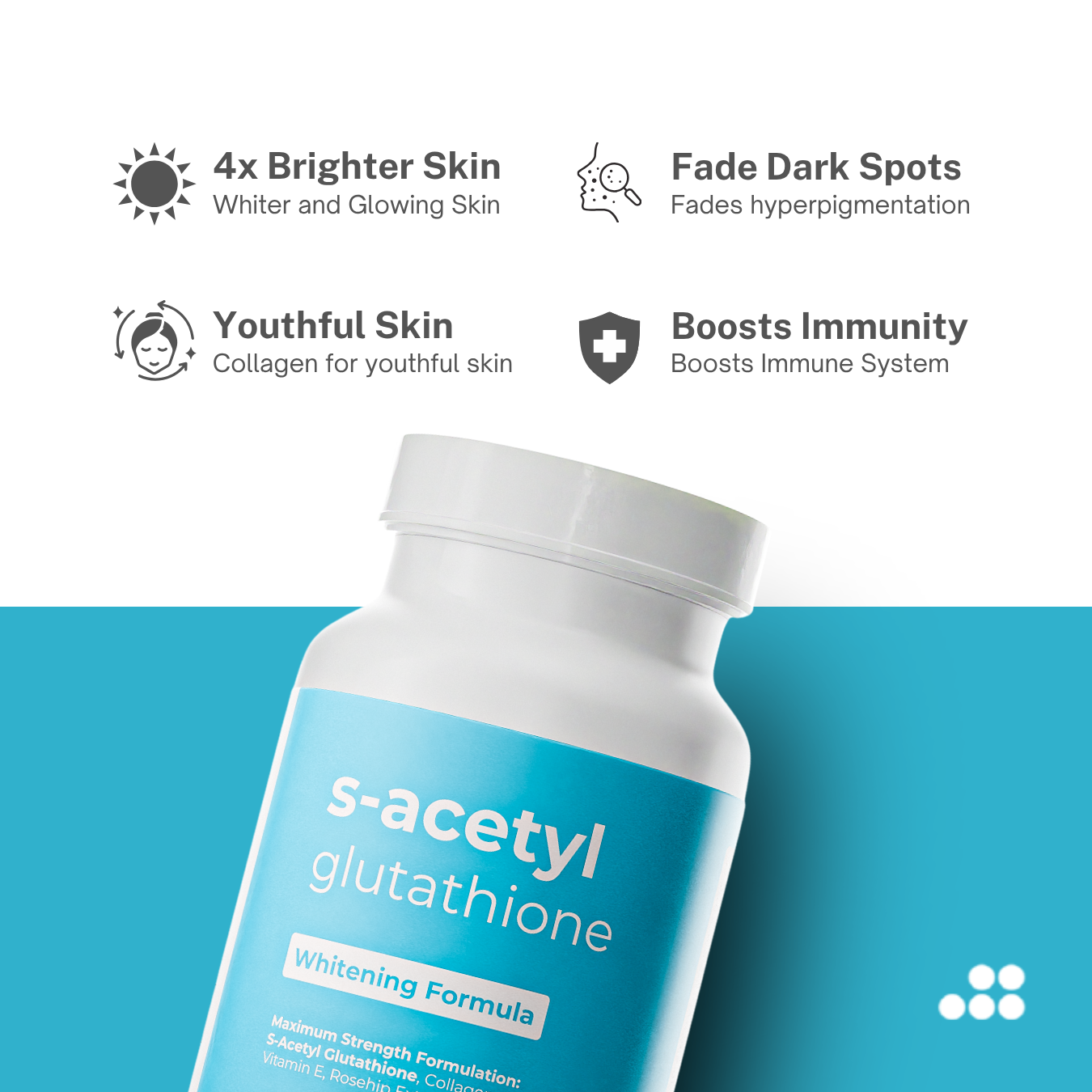 S-Acetyl Glutathione Whitening Capsule Supplement