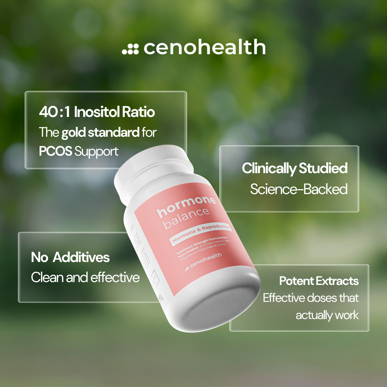 Hormone Balance Pure Myo-Inositol, D-Chiro-Inositol, NAC for PCOS and Reproductive