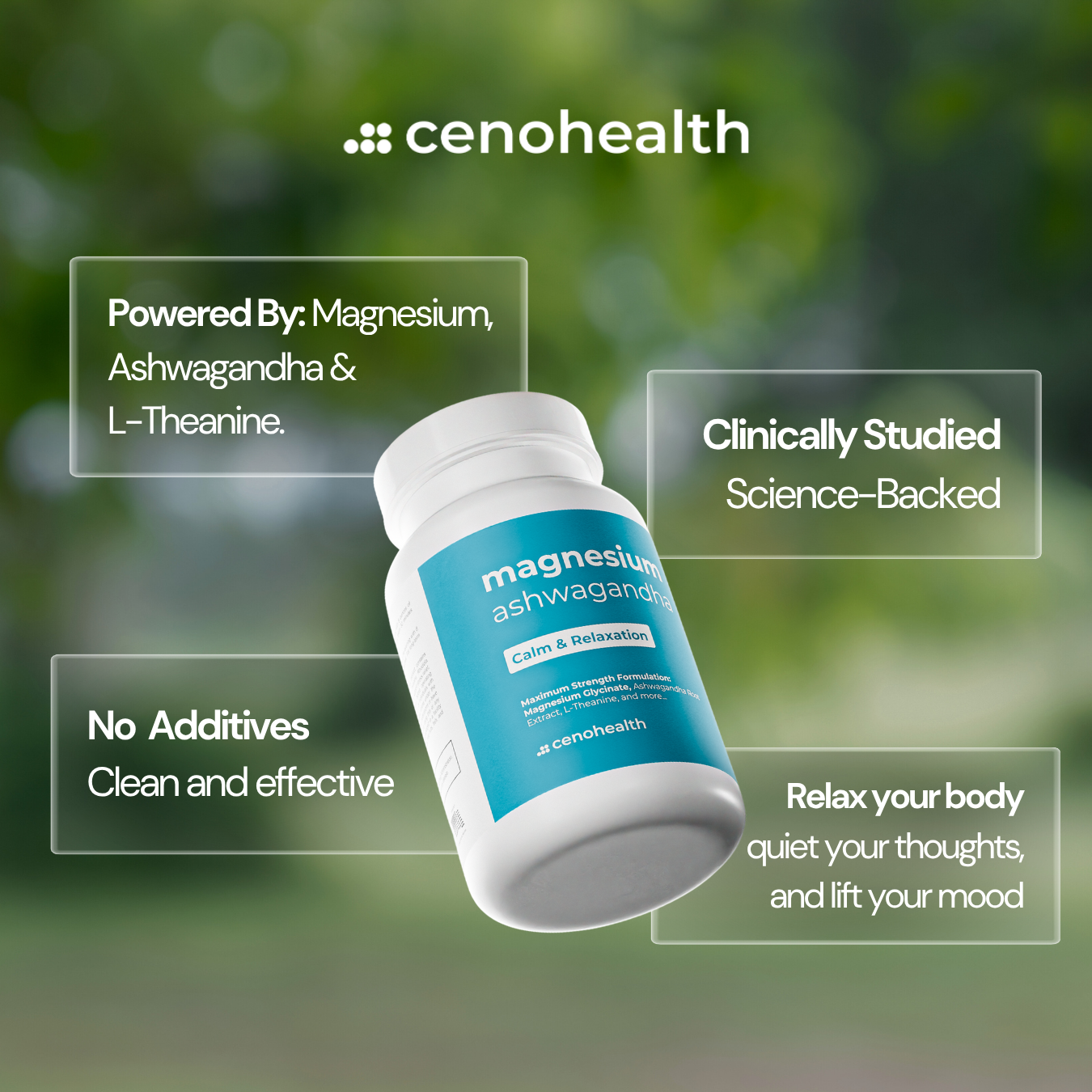 Magnesium + Ashwagandha Calm and Relaxation Stress and Anxiety