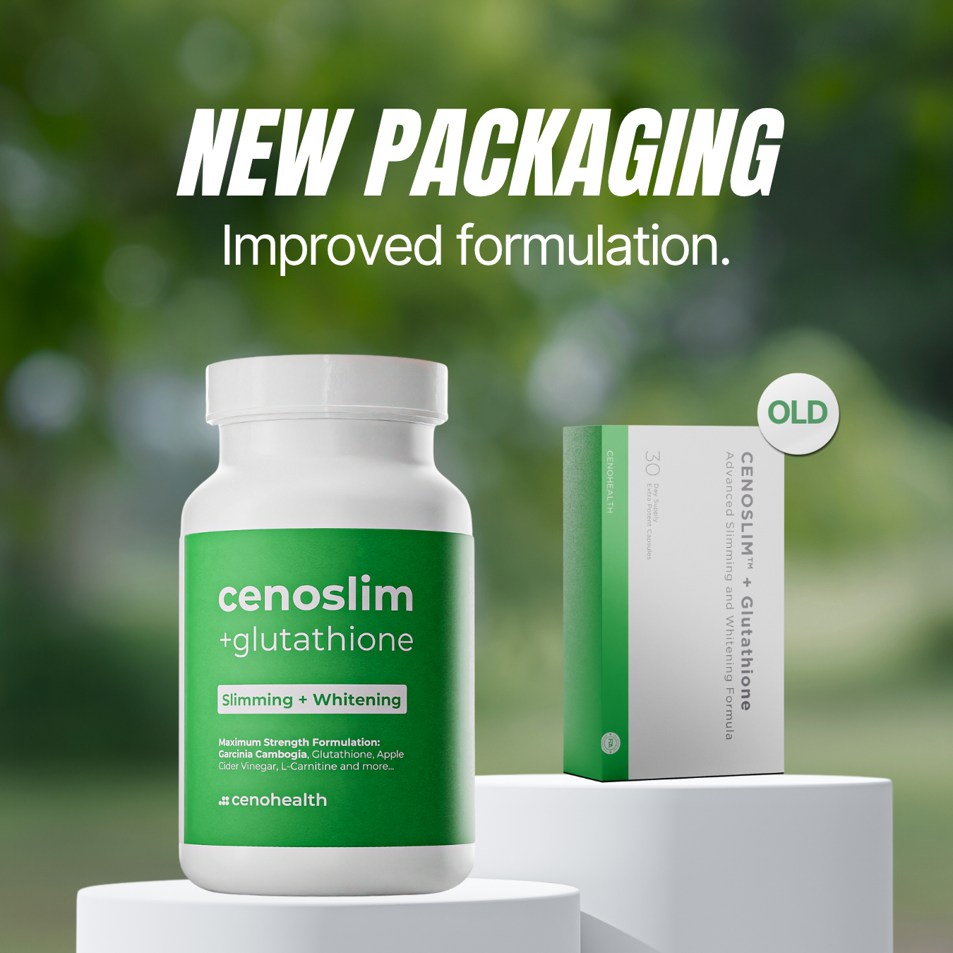 Cenoslim Slimming + Whitening Garcinia Cambogia with Glutathione