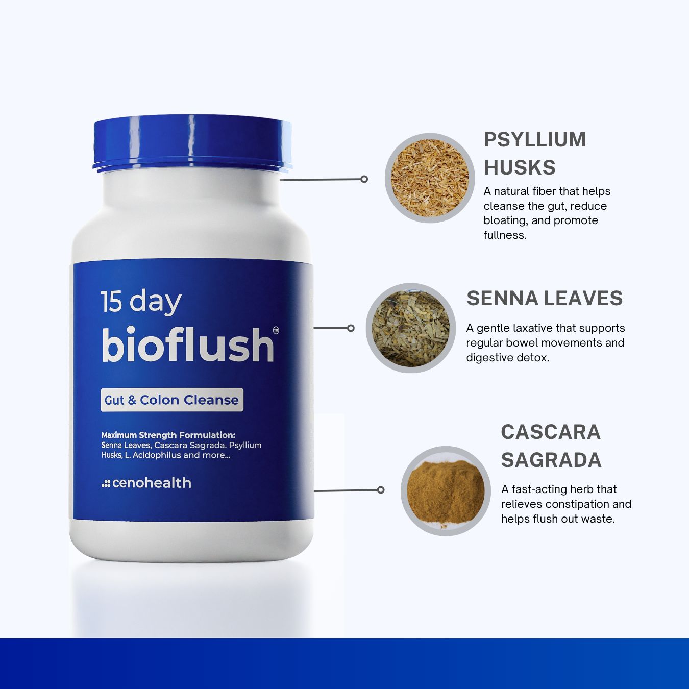 Bioflush 15-Day Cleanse Fast, Gentle Relief for Bloating and Weight Loss