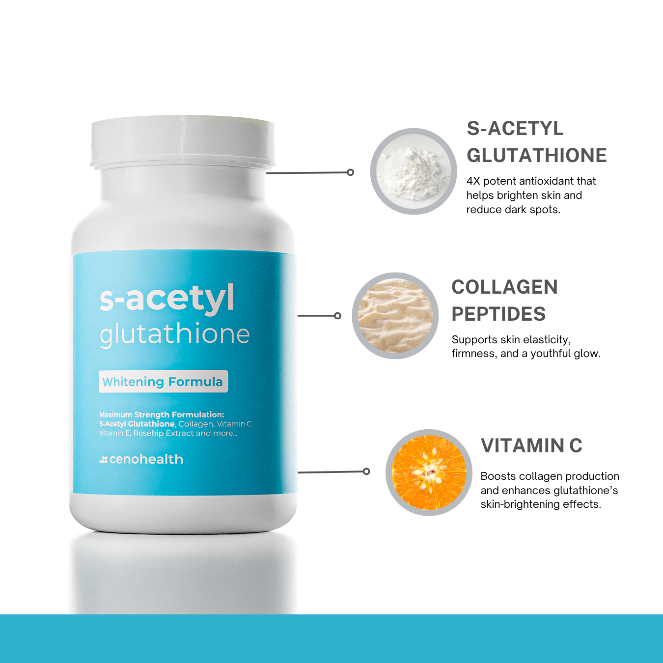 S-Acetyl Glutathione Whitening Capsule Supplement