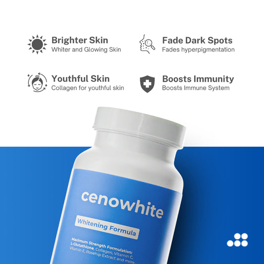 CENO Pure L-Glutathione Capsule Supplement 1 MONTH SUPPLY CENOWHITE CENOHEALTH